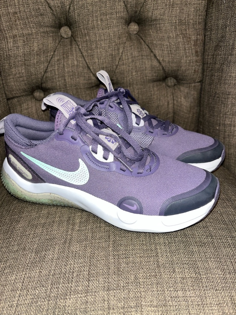 Nike Explor Next Nature Canyon Purple running shoes youth size 5